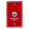 Valcom Emergency Call Switch, Red W/Emergency Silk Screen V-2976